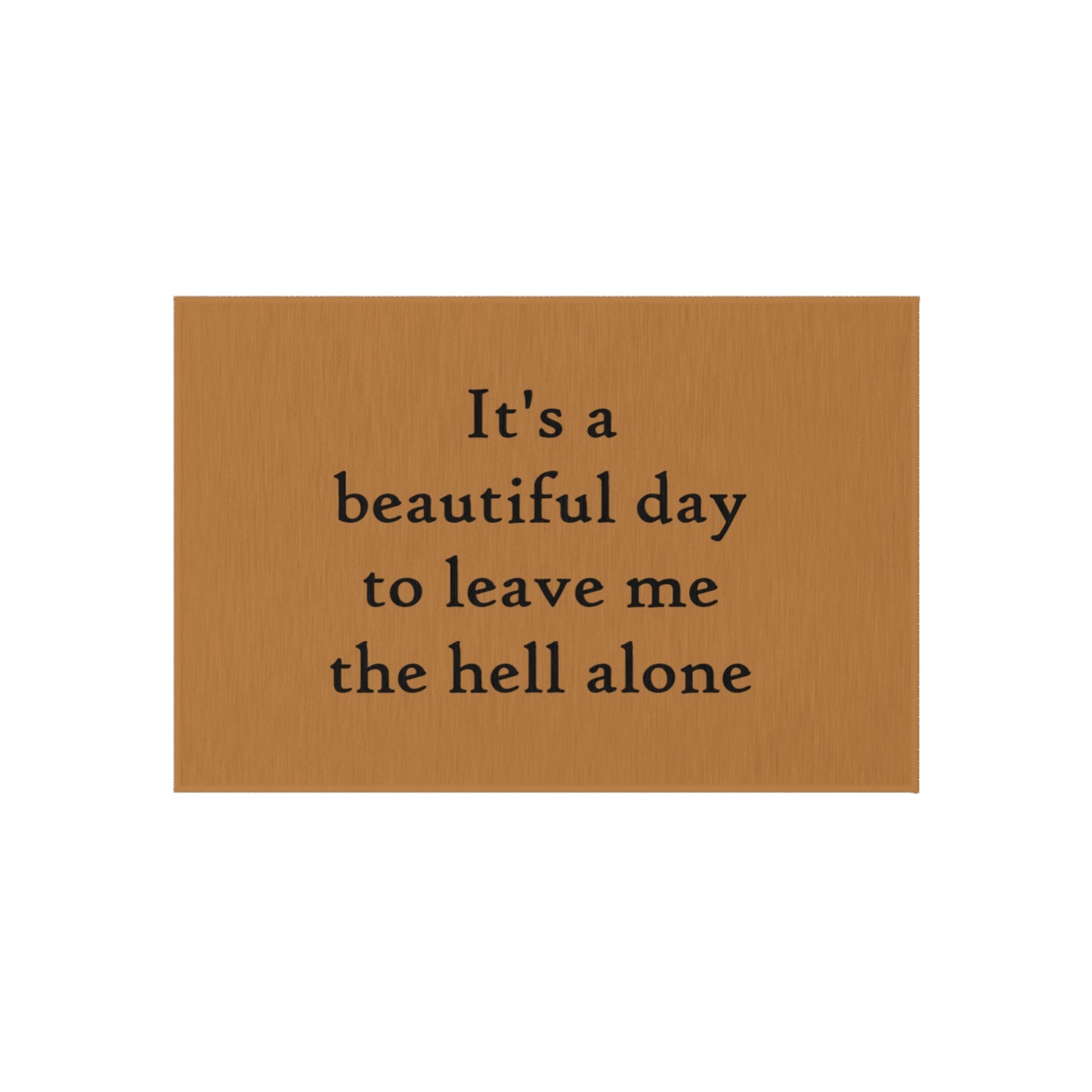 Beautiful Day...Outdoor Rug Brown