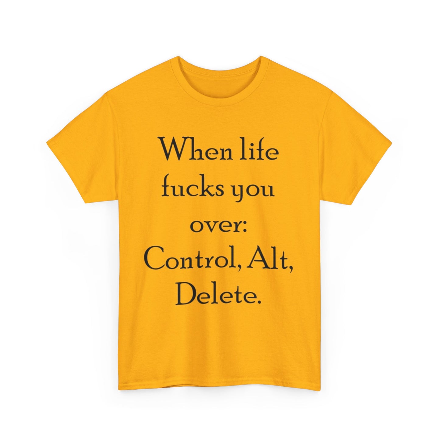 Control, Alt, Delete- Unisex Heavy Cotton Tee