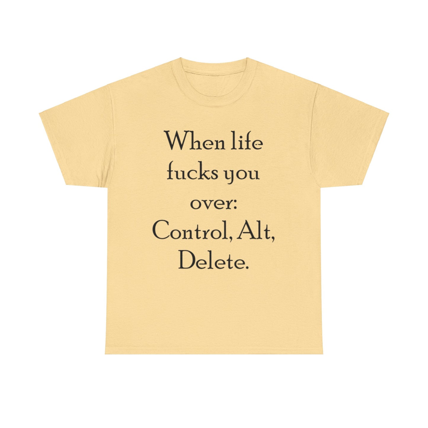 Control, Alt, Delete- Unisex Heavy Cotton Tee