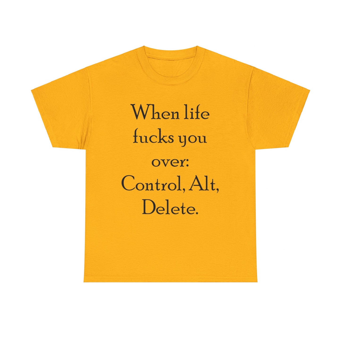 Control, Alt, Delete- Unisex Heavy Cotton Tee