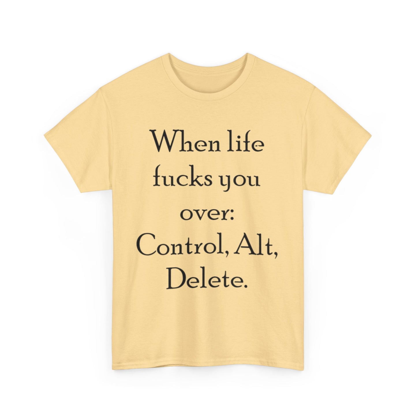 Control, Alt, Delete- Unisex Heavy Cotton Tee